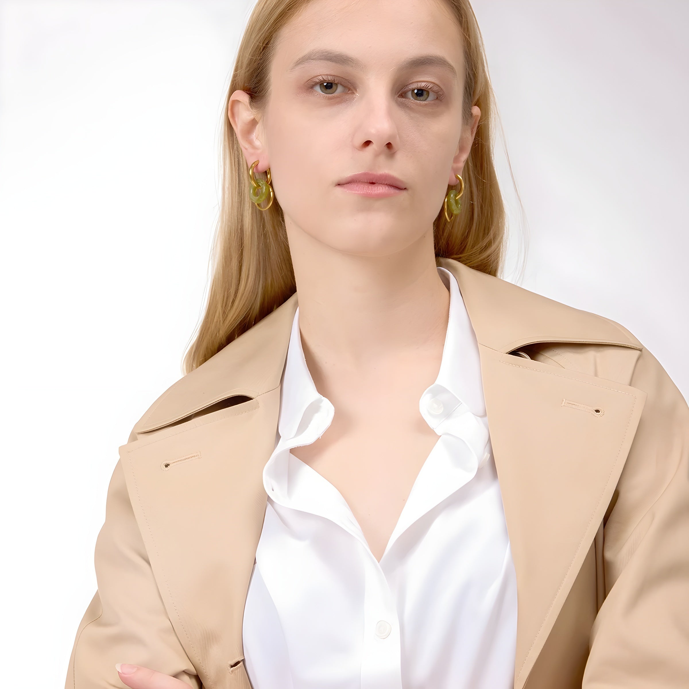 Luna Hollow Drop Earrings