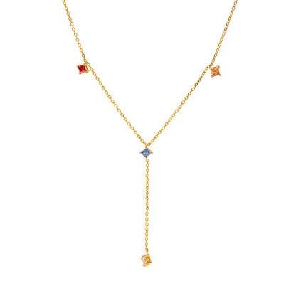 Rhinestone Inlaid Necklace