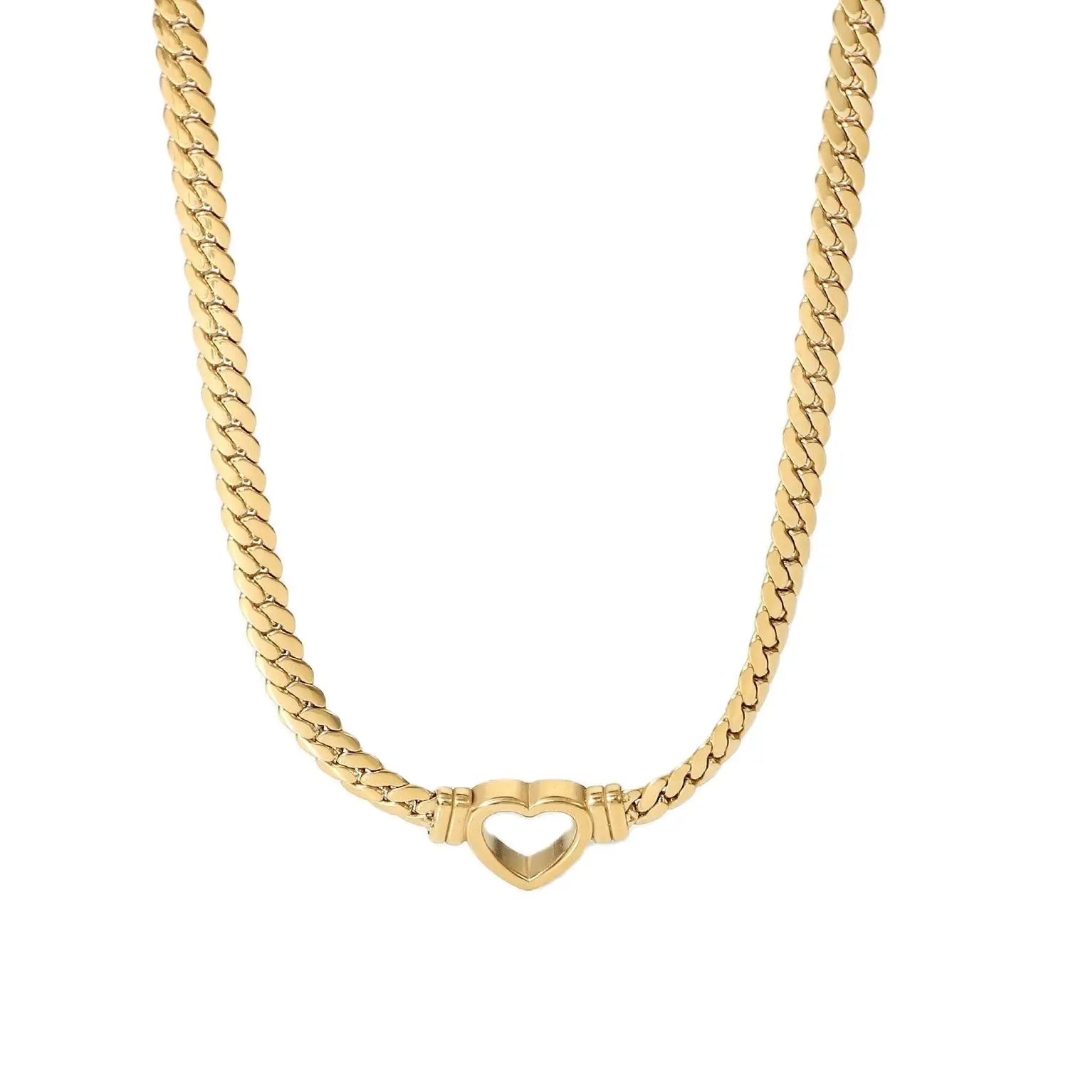 Hollow Heart Necklace