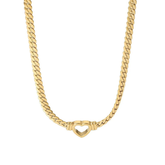 Hollow Heart Necklace