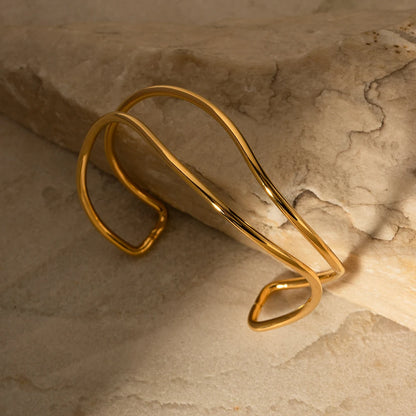 Wave Open Bracelet